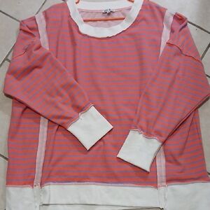 WHITE BIRTCH Womens Size 2x Striped Pullover Top
